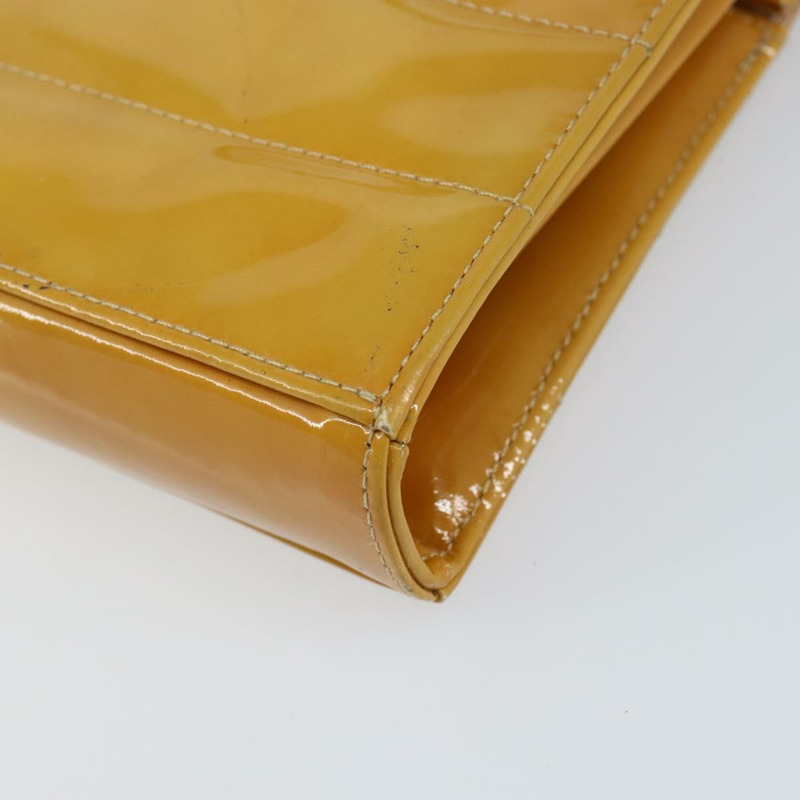 【日本直送】香奈兒 Choco Bar 肩背包 琺瑯黃 CC Auth 152372-14