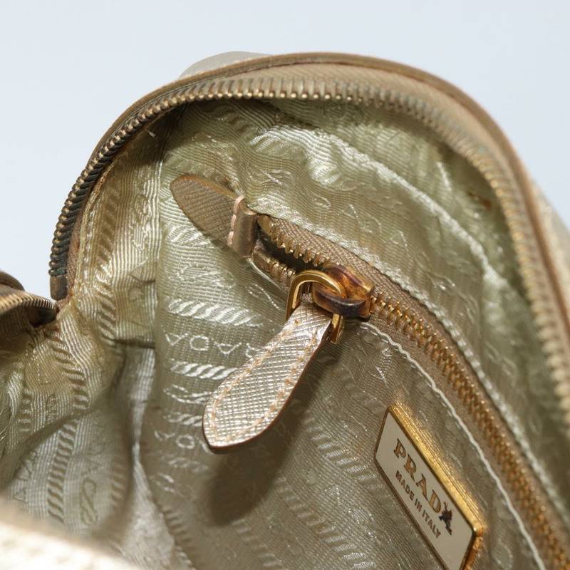 【日本直送】PRADA 單肩包 Safiano 皮革 金色 Auth 152404-17
