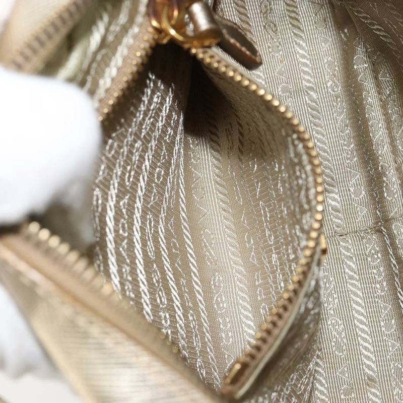 【日本直送】PRADA 單肩包 Safiano 皮革 金色 Auth 152404-18