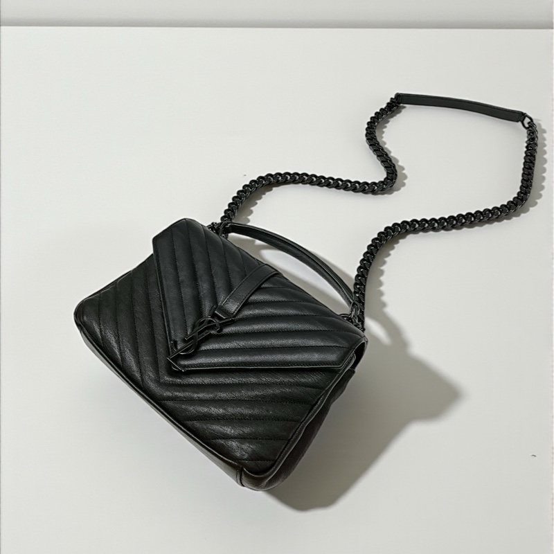 莉亞精品♡YSL 428056 學院包 so black 二手-0