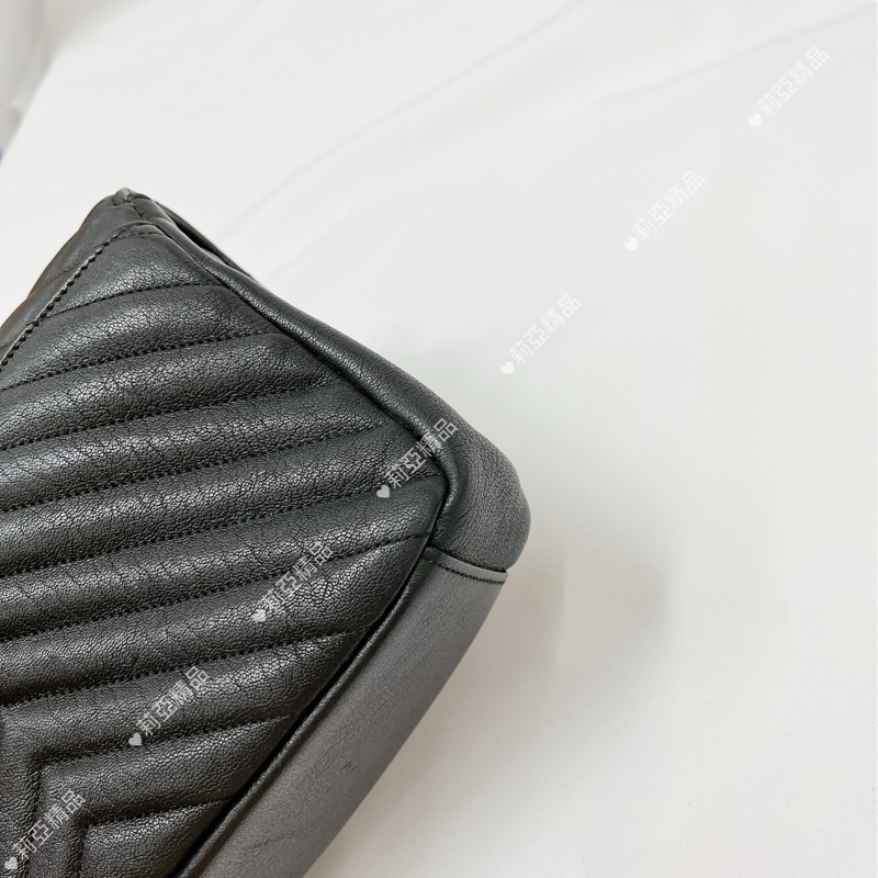 莉亞精品♡YSL 428056 學院包 so black 二手-8