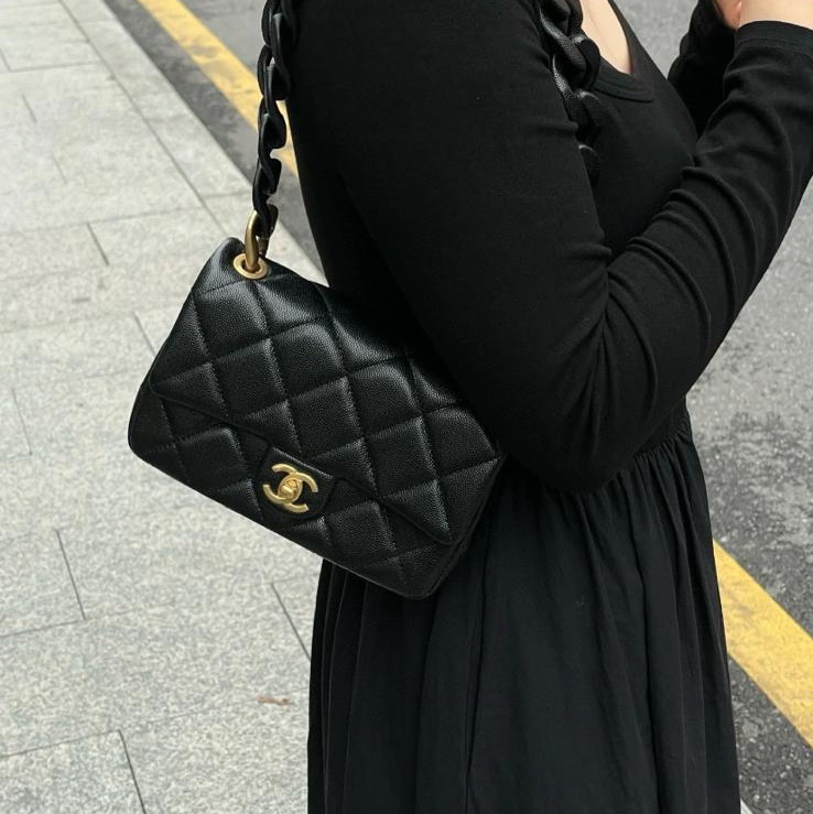 CHANEL 24p Funky Match 黑金荔枝皮 晶片款 2024年-1