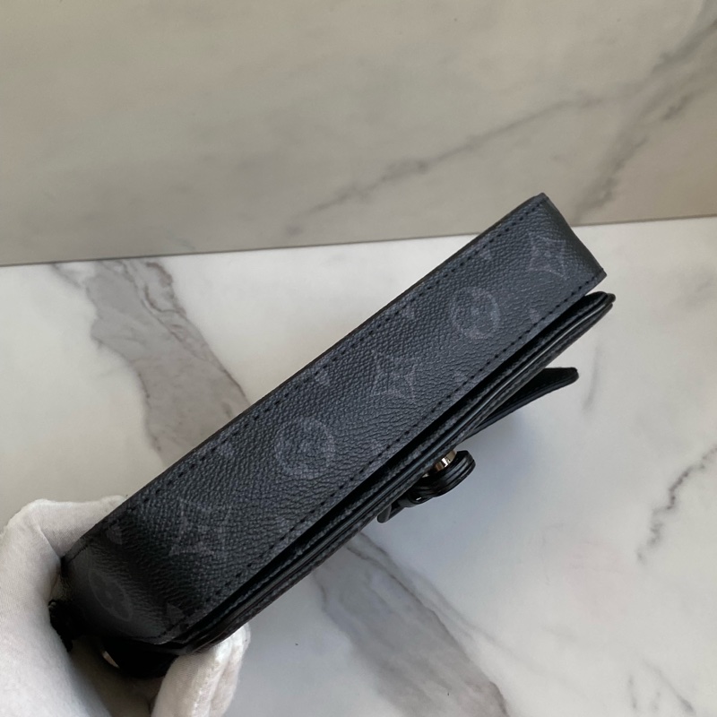 ®️LV Montsouris 黑灰 斜背包M83567 晶片款式-5