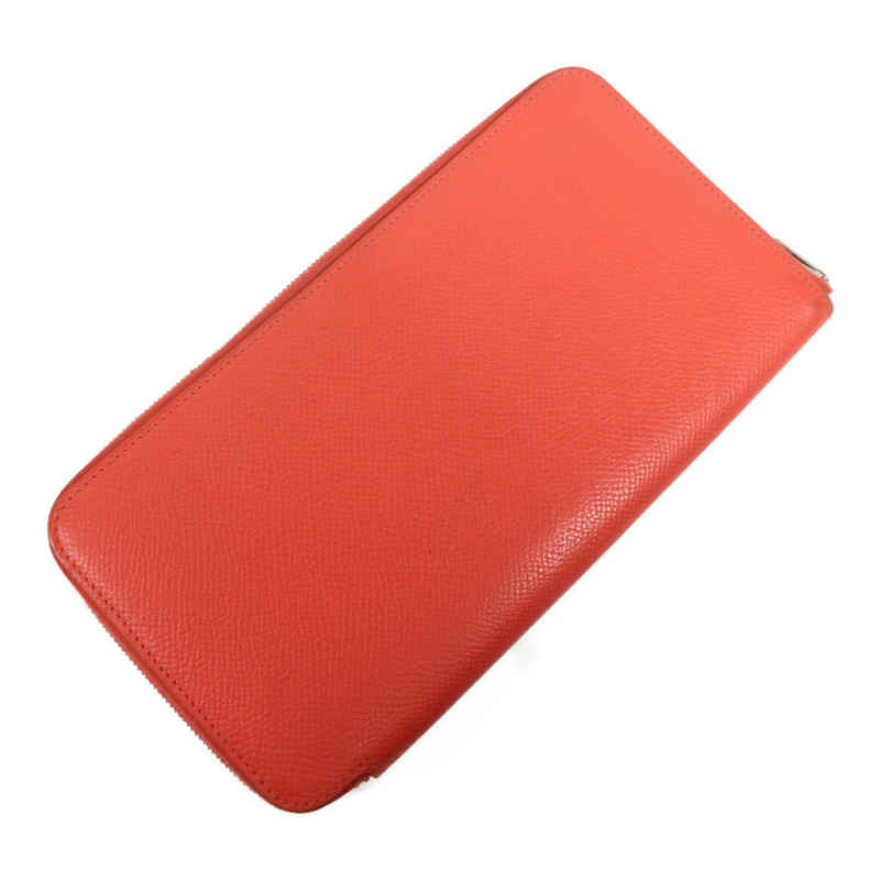 HERMES Clemence皮革Long Wallet銀扣長錢包Rose Jaipur-2