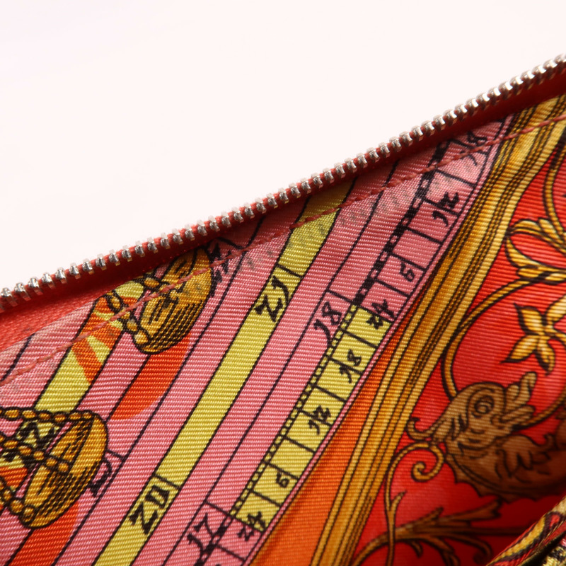 HERMES Clemence皮革Long Wallet銀扣長錢包Rose Jaipur-12