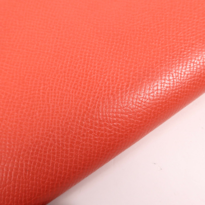 HERMES Clemence皮革Long Wallet銀扣長錢包Rose Jaipur-16