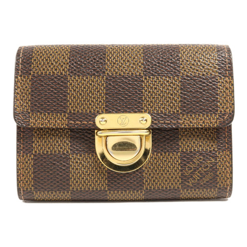 LOUIS VUITTON Damier Card Case金扣卡片套