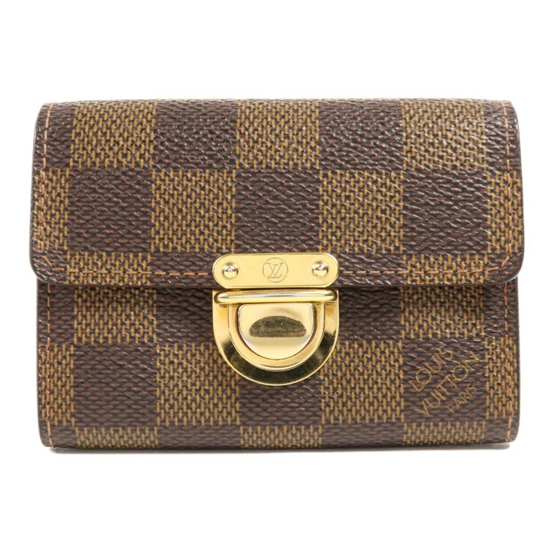 LOUIS VUITTON Damier Card Case金扣卡片套-0