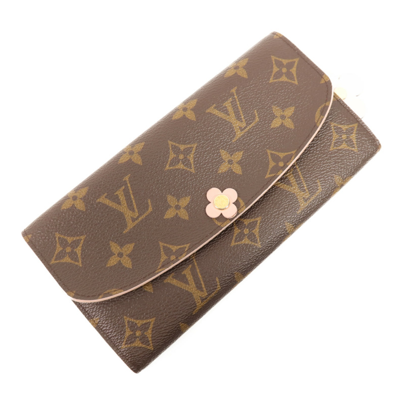 LOUIS VUITTON Monogram Long Wallet金扣長錢包-2