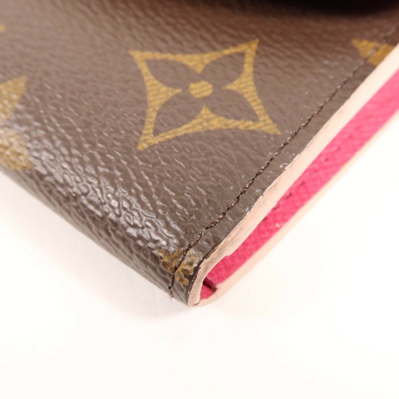 LOUIS VUITTON Monogram Long Wallet金扣長錢包-7