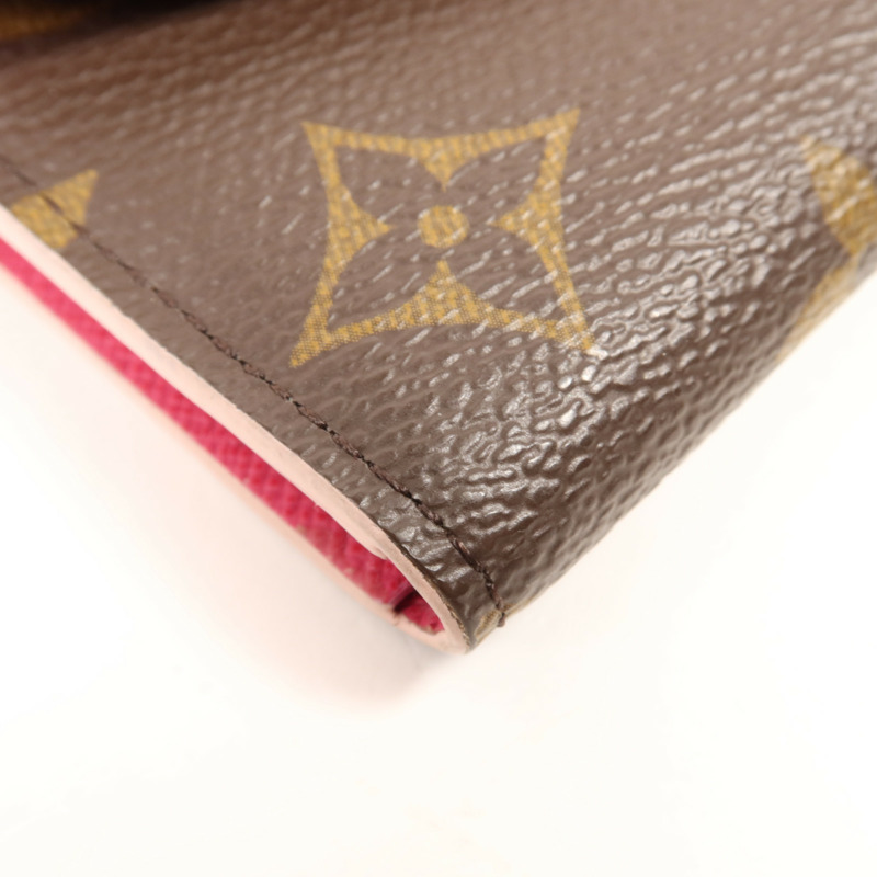LOUIS VUITTON Monogram Long Wallet金扣長錢包-8
