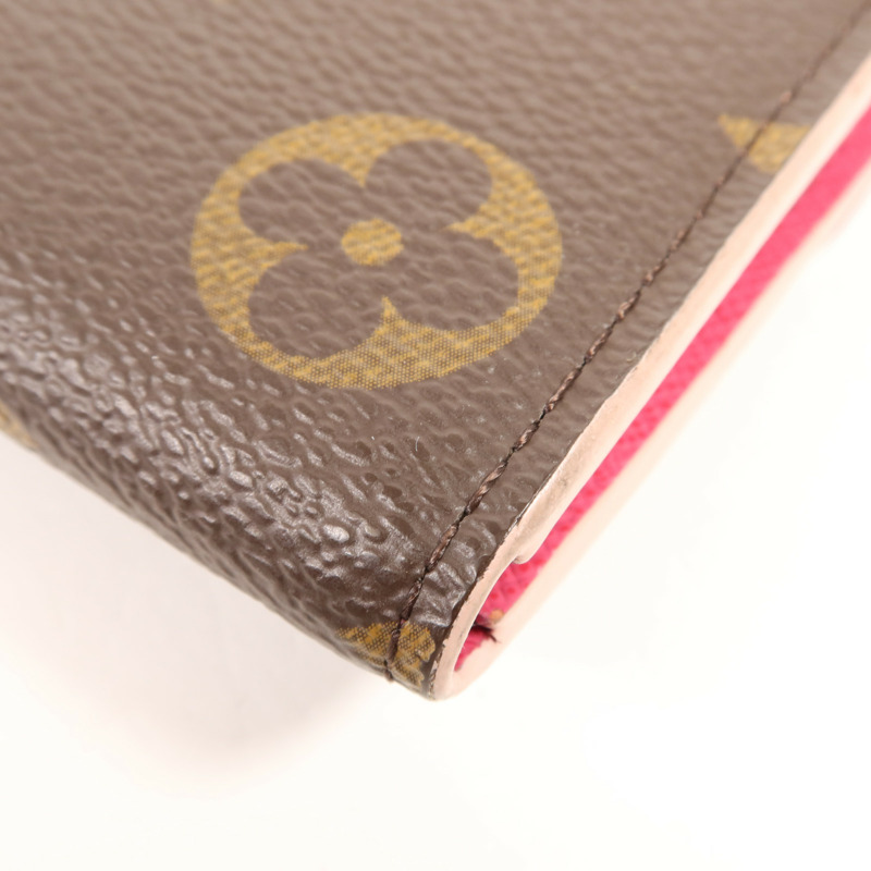 LOUIS VUITTON Monogram Long Wallet金扣長錢包-9