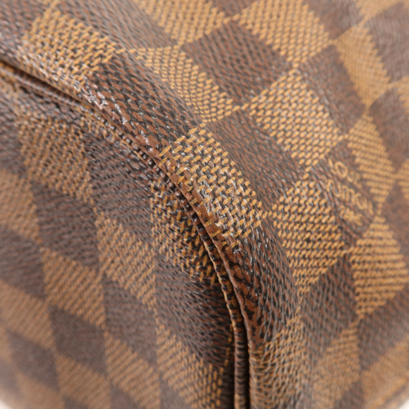 LOUIS VUITTON Damier Neverfull MM金扣肩背袋/手挽袋-5