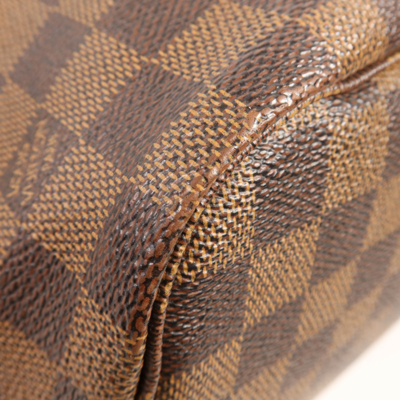 LOUIS VUITTON Damier Neverfull MM金扣肩背袋/手挽袋-6