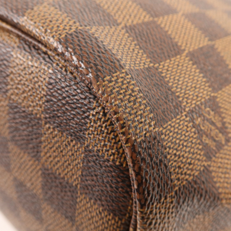LOUIS VUITTON Damier Neverfull MM金扣肩背袋/手挽袋-7