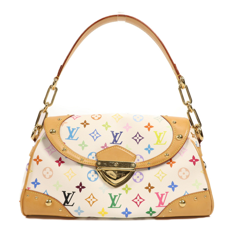 LOUIS VUITTON Monogram Multicolore Beverly MM金扣肩背袋-0