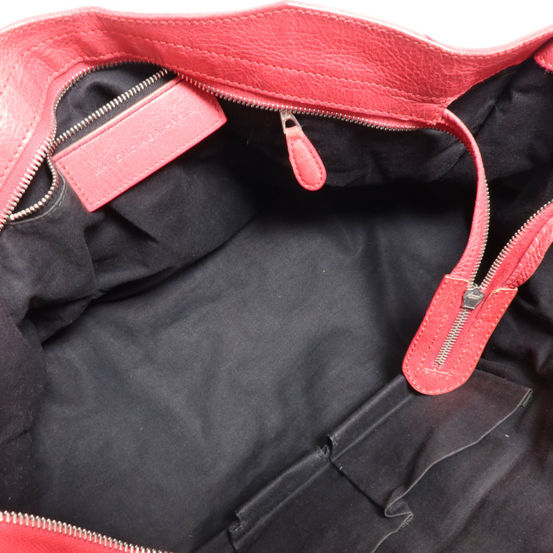 BALENCIAGA 牛皮皮革Giant City銀扣手挽肩背兩用袋-5