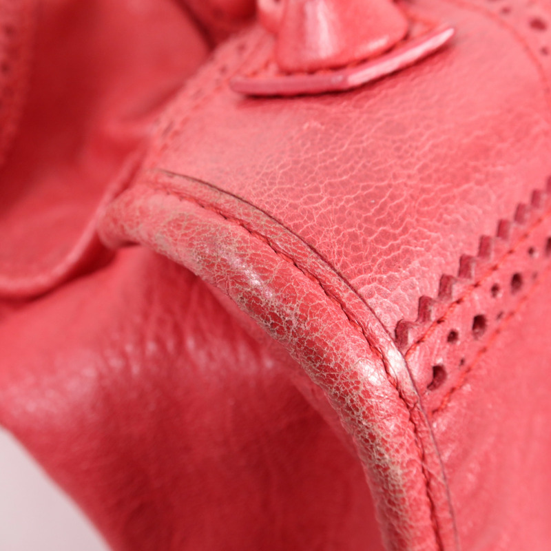 BALENCIAGA 牛皮皮革Giant City銀扣手挽肩背兩用袋-9