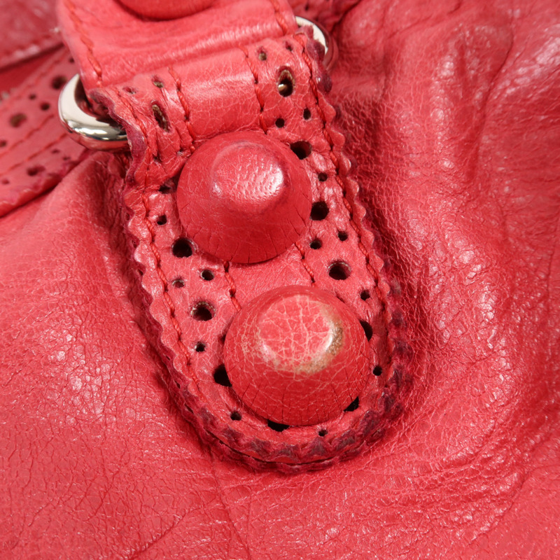 BALENCIAGA 牛皮皮革Giant City銀扣手挽肩背兩用袋-12