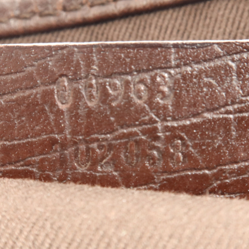 GUCCI 帆布Shoulder Bag銀扣肩背袋-11