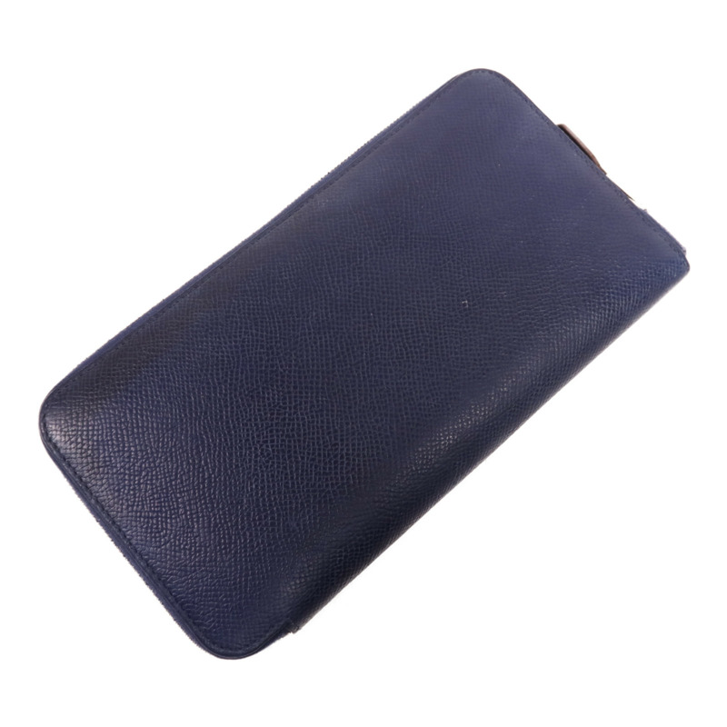 HERMES Clemence皮革Silk In Long Wallet銀扣長錢包-2