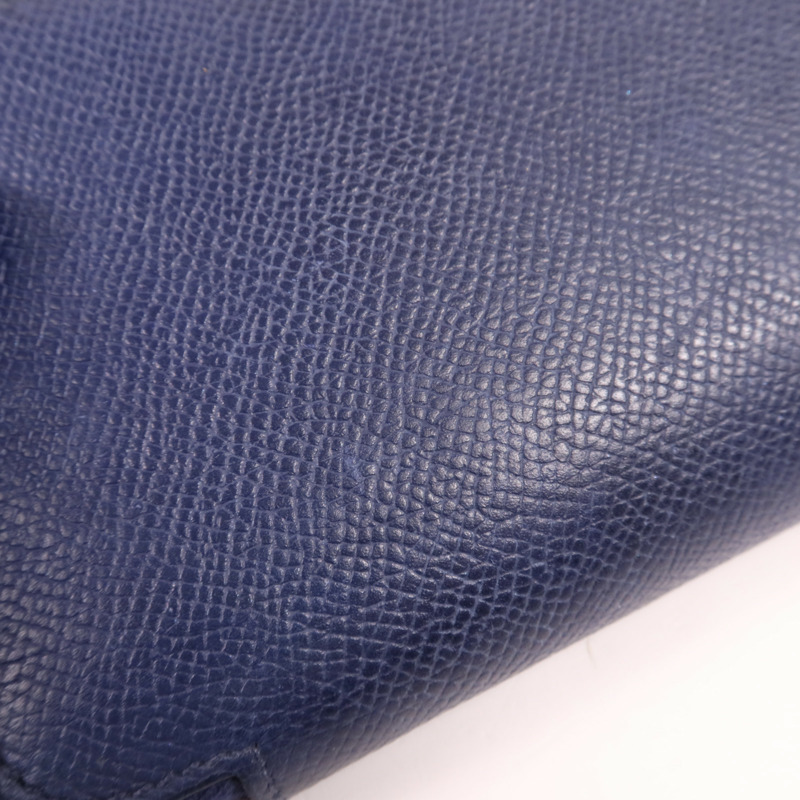 HERMES Clemence皮革Silk In Long Wallet銀扣長錢包-17