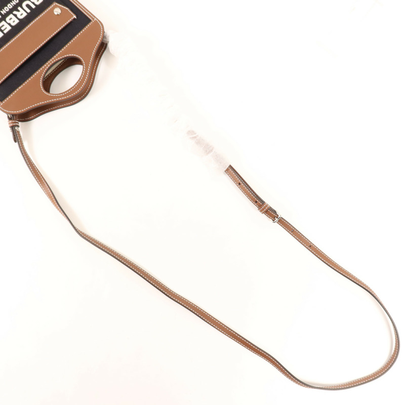 BURBERRY 帆布Shoulder Bag銀扣手挽肩背兩用袋-7