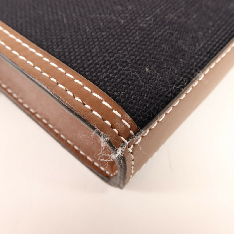 BURBERRY 帆布Shoulder Bag銀扣手挽肩背兩用袋-11