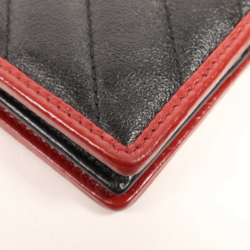 GUCCI 牛皮皮革GG Marmont Wallet金扣錢包-10