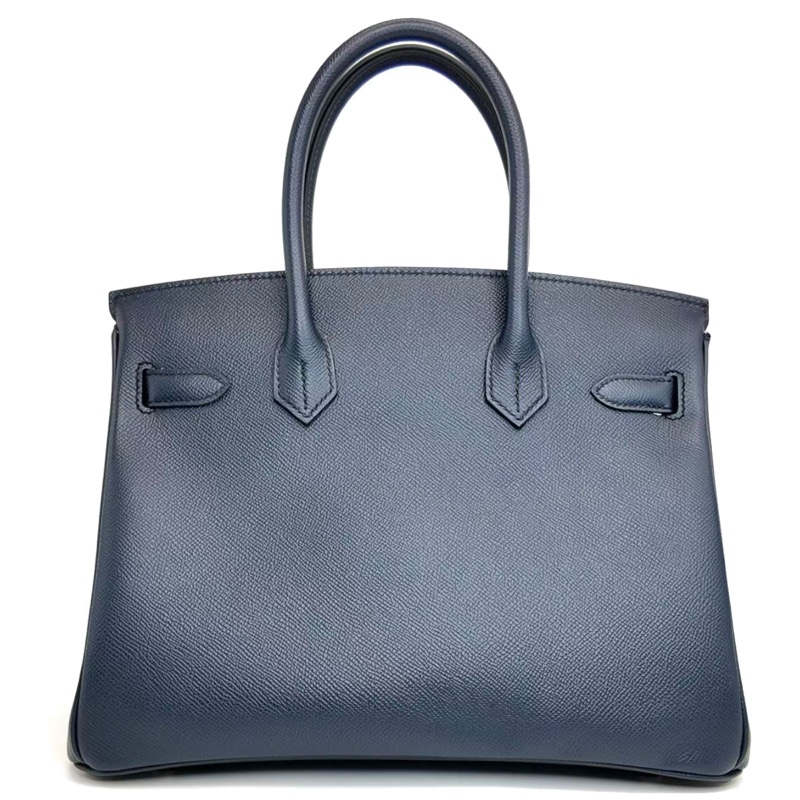 ［4642］Hermès 愛馬仕 Birkin 30 午夜藍 手提包 EP皮 金扣-1