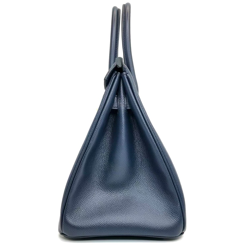 ［4642］Hermès 愛馬仕 Birkin 30 午夜藍 手提包 EP皮 金扣-2