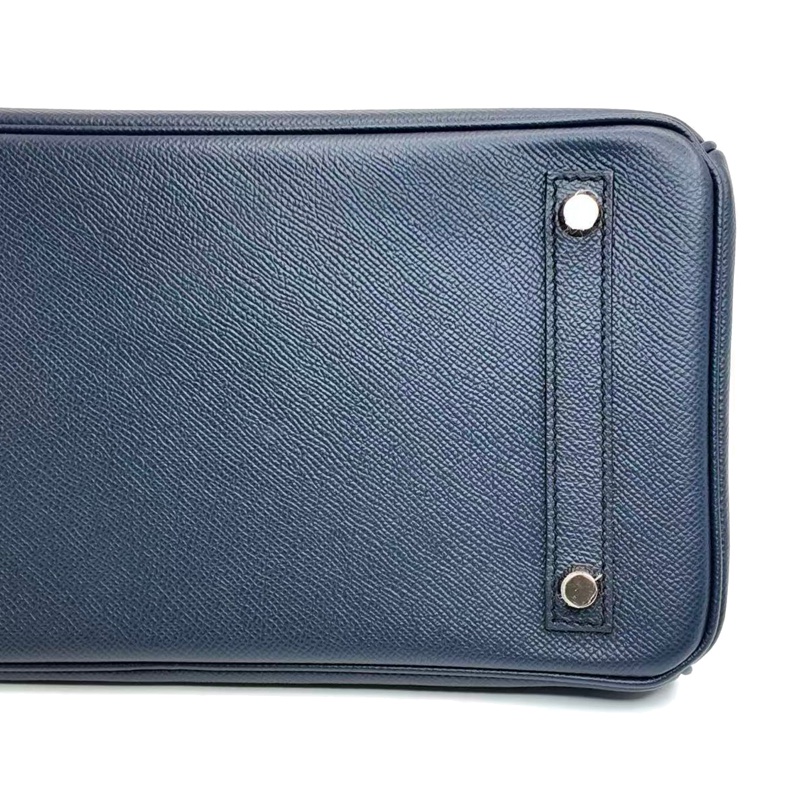 ［4642］Hermès 愛馬仕 Birkin 30 午夜藍 手提包 EP皮 金扣-5