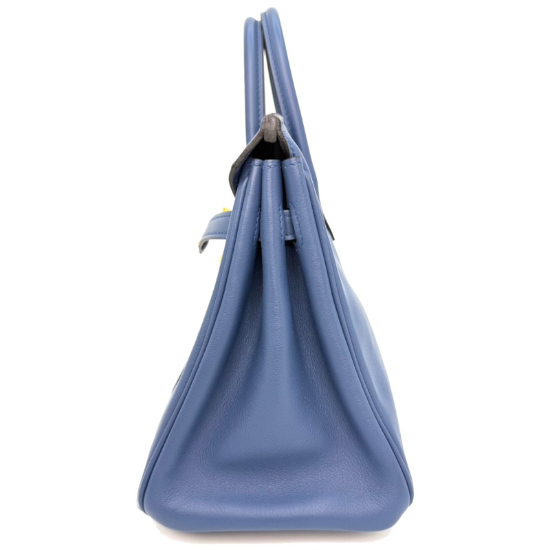 ［4179］Hermès 愛馬仕 Birkin 25 瑪瑙藍 手提包 SW皮 金扣-2