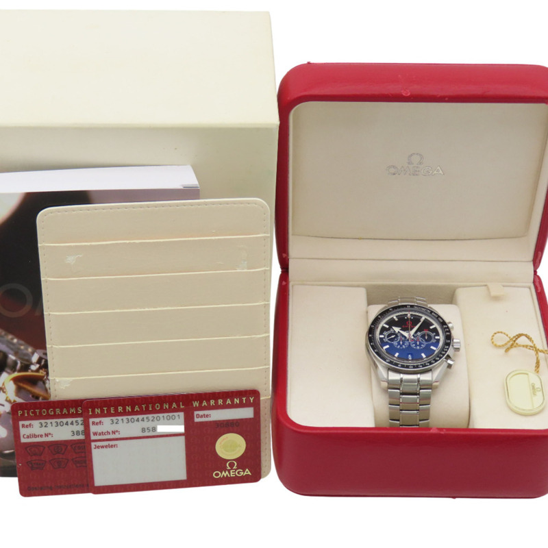 歐米茄超霸系列奧運系列闊箭五眼計時表 321.30.44.52.01.001 自動機械錶 不鏽鋼錶殼 黑色錶盤 0326 歐米茄 男士-1