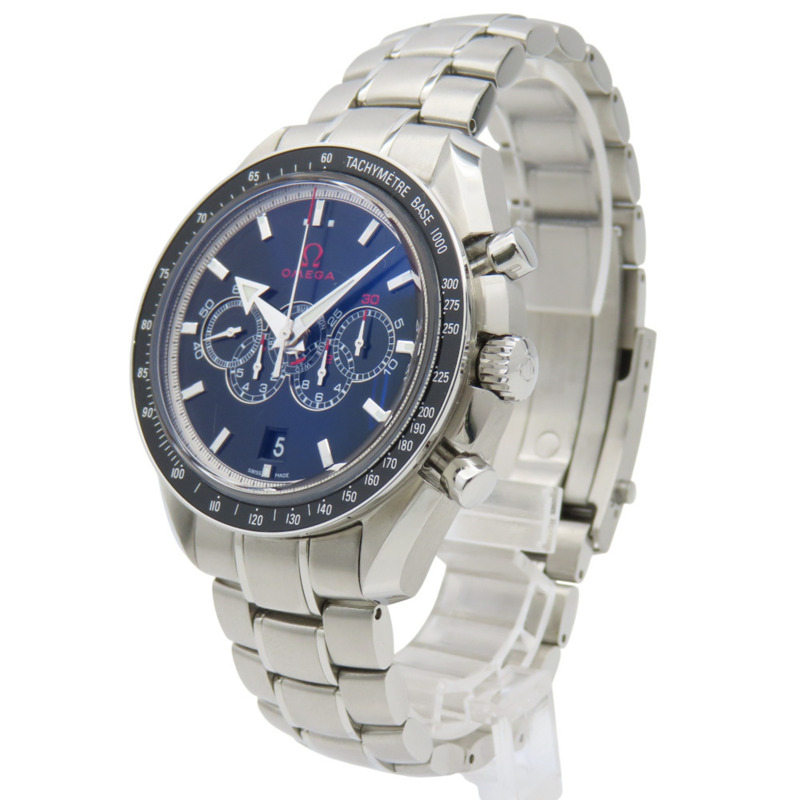 歐米茄超霸系列奧運系列闊箭五眼計時表 321.30.44.52.01.001 自動機械錶 不鏽鋼錶殼 黑色錶盤 0326 歐米茄 男士-2