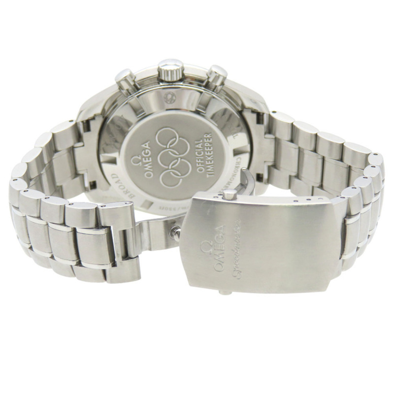 歐米茄超霸系列奧運系列闊箭五眼計時表 321.30.44.52.01.001 自動機械錶 不鏽鋼錶殼 黑色錶盤 0326 歐米茄 男士-4