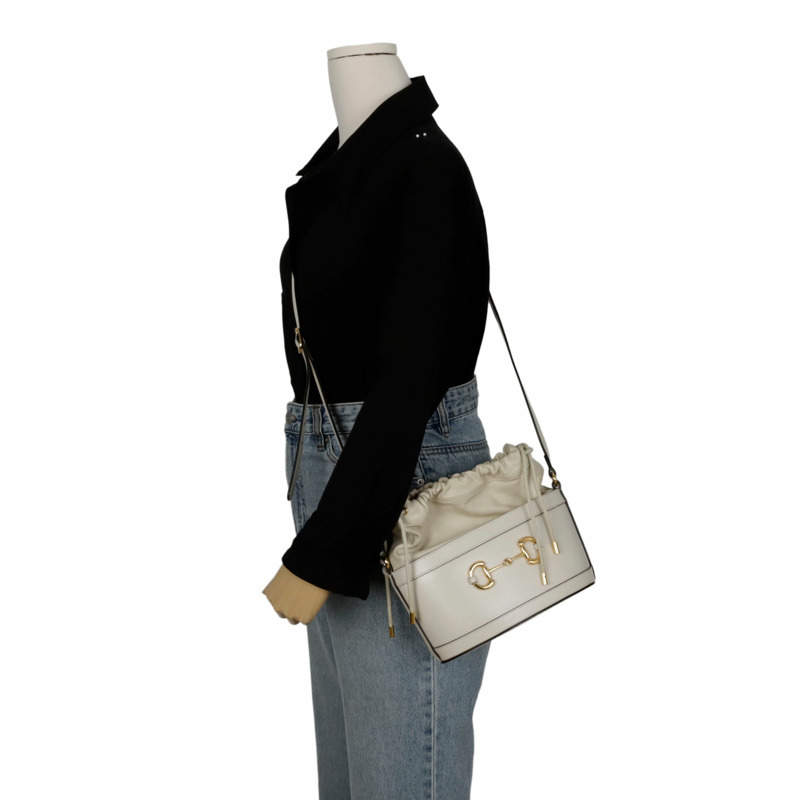 GUCCI Horsebit 1955 水桶斜背包 602118-13