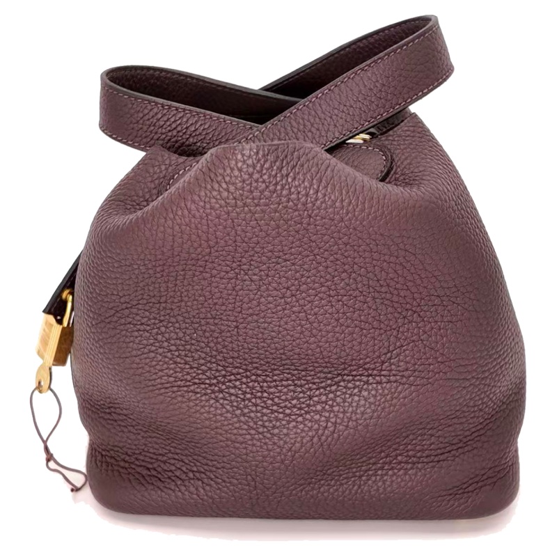 ［2546］Hermès 愛馬仕 PICOTIN 18 馬鞍紅 手提包 金扣-1