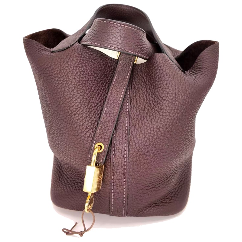 ［2546］Hermès 愛馬仕 PICOTIN 18 馬鞍紅 手提包 金扣-3