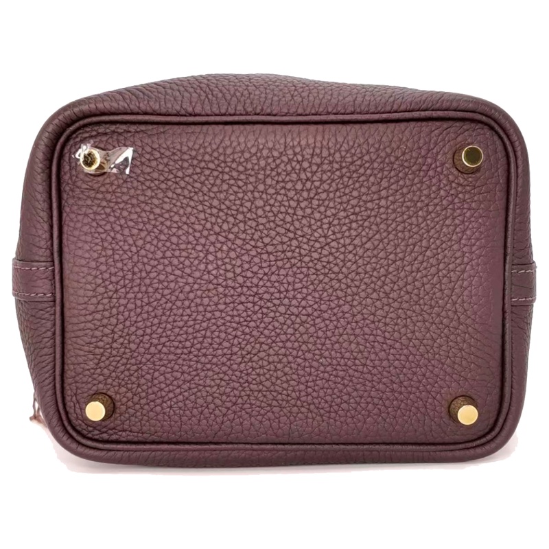 ［2546］Hermès 愛馬仕 PICOTIN 18 馬鞍紅 手提包 金扣-4