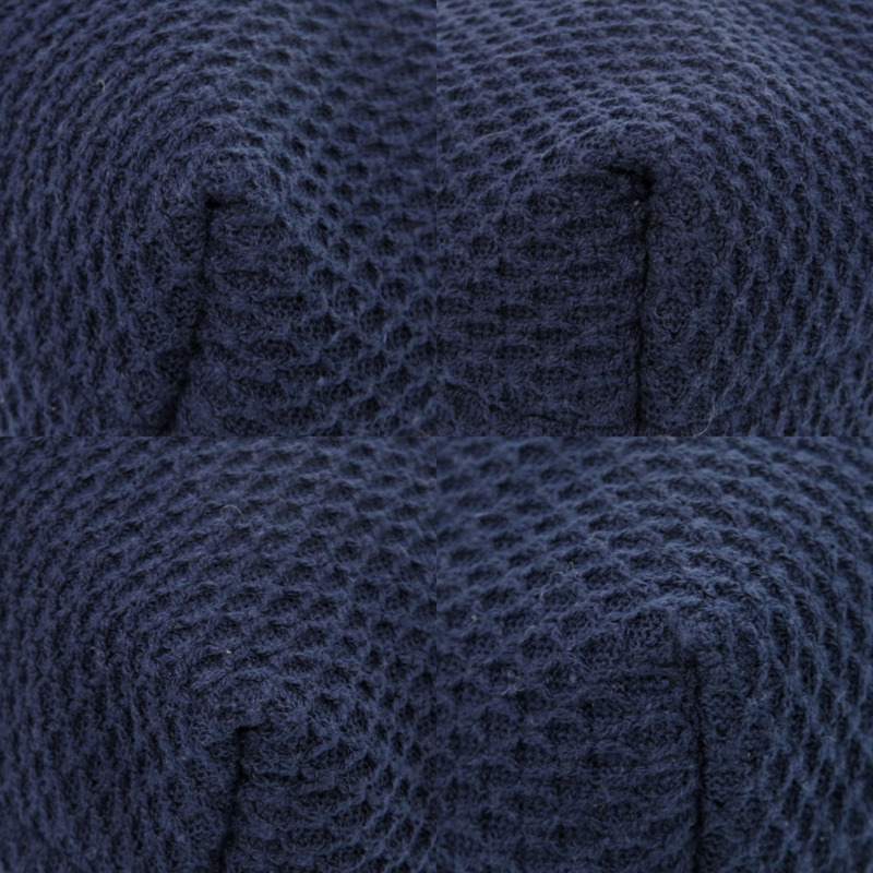 近全新香奈兒三件式旅行套裝，包括髮帶、髮圈和收納袋，棉質，藏藍色，0541 CHANEL-3