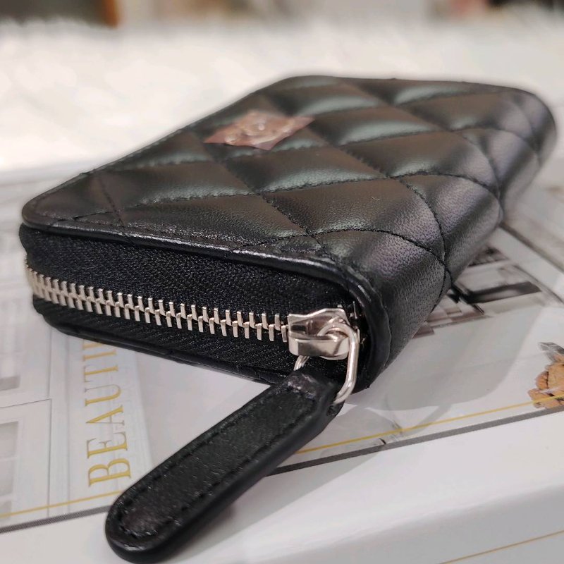 Chanel 黑銀零錢包-2