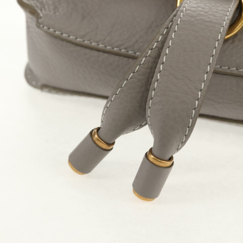 【日本直送】Chloe Mercy 腰包 皮革 灰色 金色 正品 BA7542-18