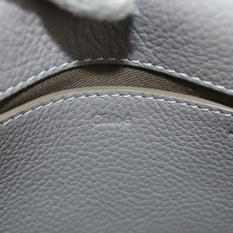 【日本直送】Chloe Mercy 腰包 皮革 灰色 金色 正品 BA7542-20