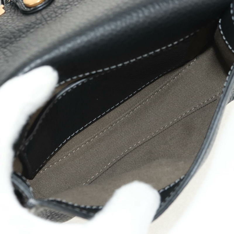 【日本直送】Chloe Mercy 腰包 皮革 黑色 金色 正品 BA7541-9