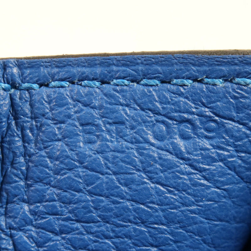 HERMES Clemence皮革/Swift皮革Halzan 25銀扣手挽肩背兩用袋Mykonos-12