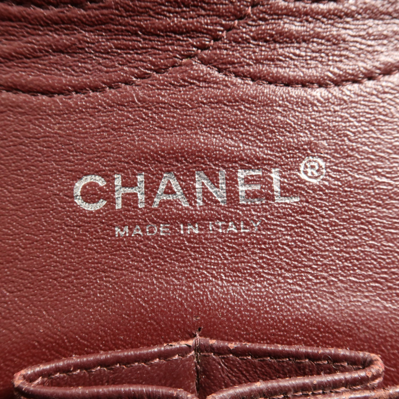 CHANEL 牛皮皮革Large Classic銀扣鏈帶肩背袋-10