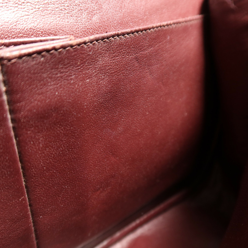 CHANEL 牛皮皮革Large Classic銀扣鏈帶肩背袋-15