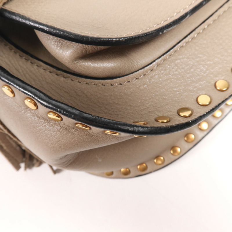 Chloe 皮革Shoulder Bag金扣肩背袋-5