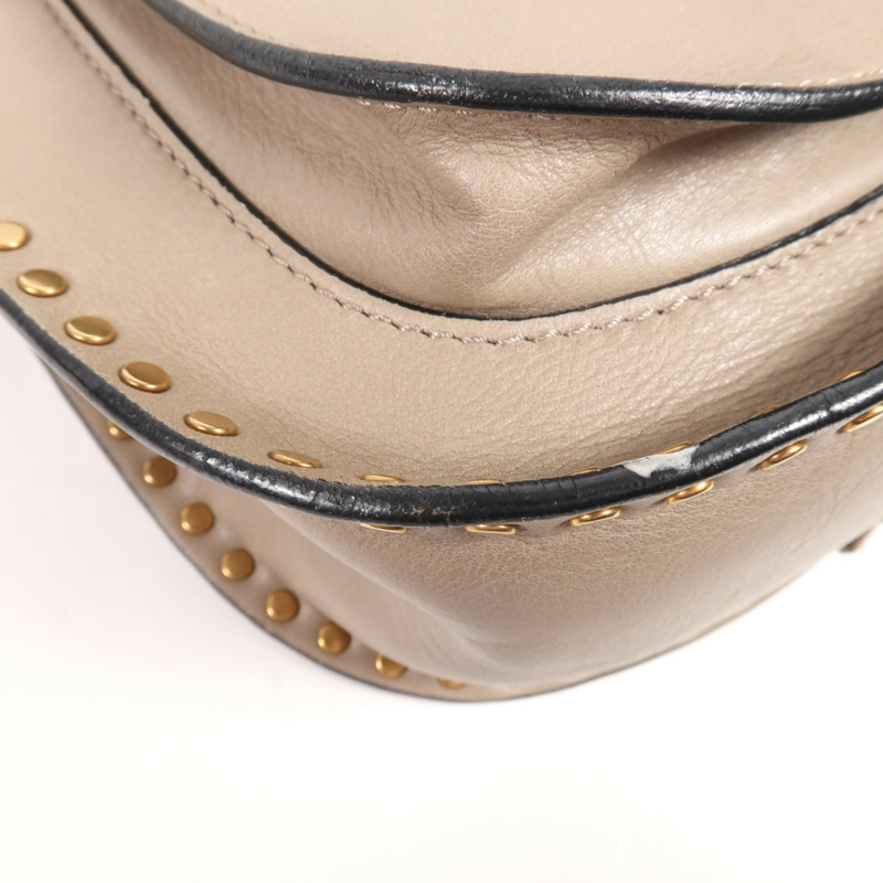 Chloe 皮革Shoulder Bag金扣肩背袋-6